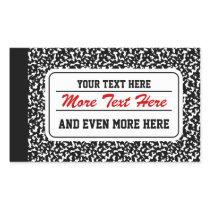 Black Composition Notebook stickers