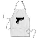 Black Cop Pistol Star Gun Aprons