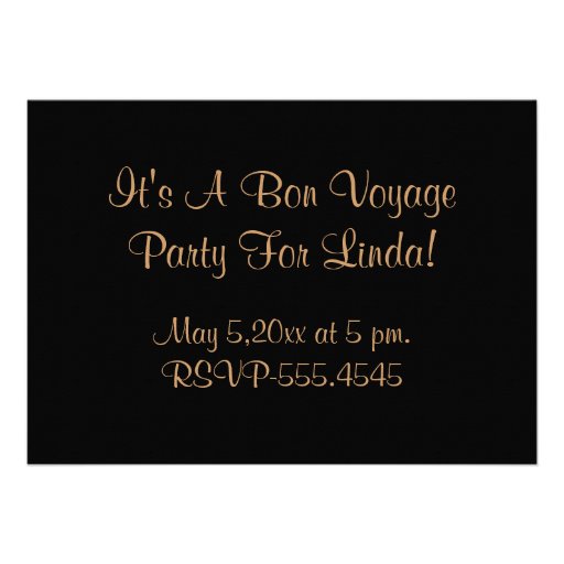 Black & Copper Garden Invite