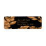 Black & Copper Garden Return Address Label