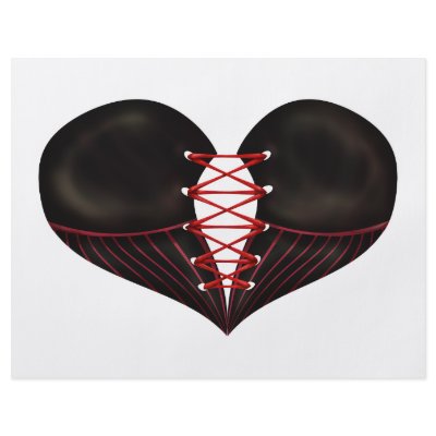 Black Corset Heart Full Color Flyer by thedustyphoenix