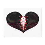 Black Corset Heart Postcard