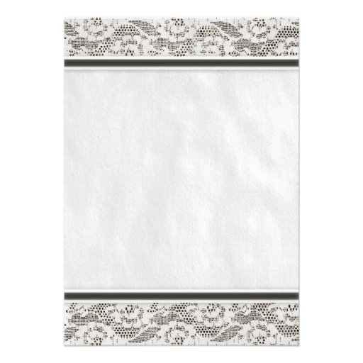Black Country Lace Wedding Invitations