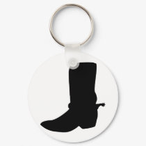 Black Cowboy Boot with Spurs keychains by White_Wedding Black Cowboy Boot with Spurs keychains