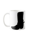 Black Cowboy Boot with Spurs Mugs
