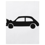black crash car icon full color flyer