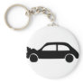 black crash car icon key chain