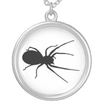 Black Creepy Spider Necklace