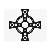 Black Cross and Stars postcards by Parable Black Cross and Stars postcards