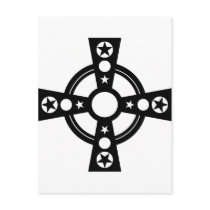 Black Cross and Stars postcards by Parable Black Cross and Stars postcards