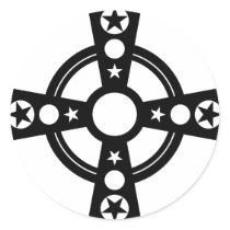 Black Cross and Stars stickers
