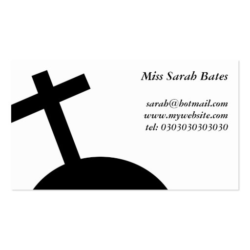 Black Cross Business Card