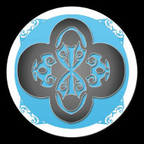 black cross Sticker - Customized stickers