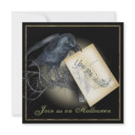 Black Crow Gothic Party Invitations