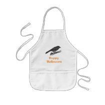 Black Crow Happy Halloween Kid's Apron