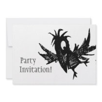 Black Crow Personalized Invitations