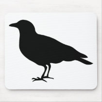 black crow mouse pad