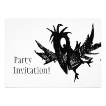 Black Crow Personalized Invitations