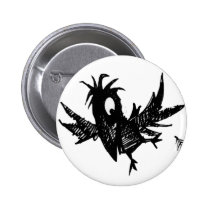 Black Crow Pinback Button