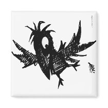 Black Crow Refrigerator Magnets