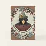 Black Crow Thanksgiving Card
