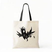 Black Crow Tote Bags