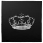 Black Crown (B) Cloth Napkins (set of 4) dinner 20