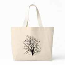 Black Crows Gathering in Tree bags