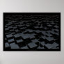 Black Cube World Art Poster
