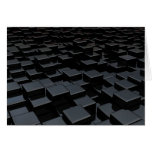 Black cube world greeting cards