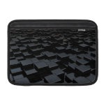 Black cube world sleeve for macbook air