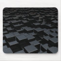 Black cube world mousepads