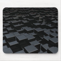 Black cube world mousepads by 3dwallpaperstudio Black cube world mousepads