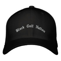 Black Cult Nation embroidered hats by BlackCultNation Black Cult Nation embroidered hats
