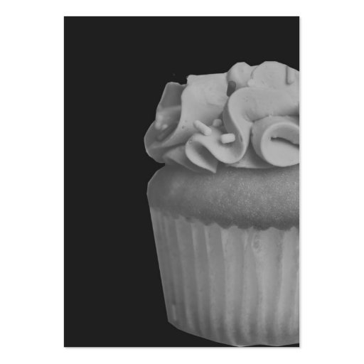 Black Cupcake Business Cards (front side)