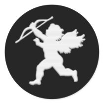 Black Cupid Cameo stickers