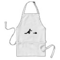 black curling icon aprons