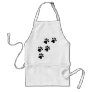black cute dog paws doggy apron