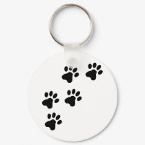 black cute dog paws doggy keychains by Tomaniac black cute dog paws doggy keychains