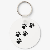 black cute dog paws doggy keychains by Tomaniac black cute dog paws doggy keychains