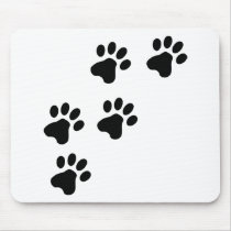 black cute dog paws doggy mousepads by Tomaniac black cute dog paws doggy mousepads