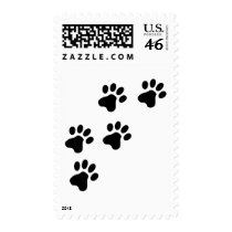 black cute dog paws doggy postage