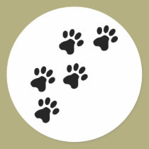 black cute dog paws doggy stickers