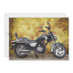 Black Cycle in Grunge Alley Personalized Announcements