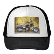 Black Cycle in Grunge Alley Trucker Hats