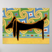 Black Dachshund 3 posters