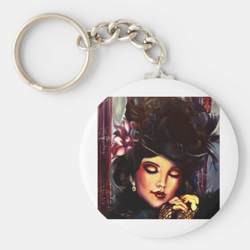 Black Dahlia Key Chains