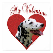 Black Dalmatian My Valentine Poster posters