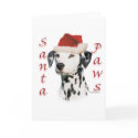 Black Dalmatian Santa Paws cards by GreyWolfCreation Black Dalmatian Santa Paws cards