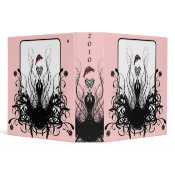 Black Damask 1 Binder binder